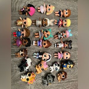 Lot of 14 LOL Surprise Dolls and 8 LOL Pets